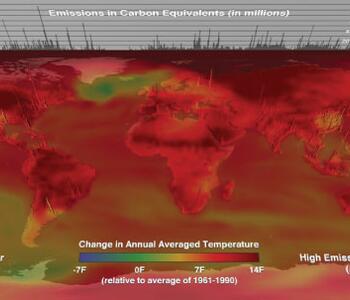 An image of a climate model